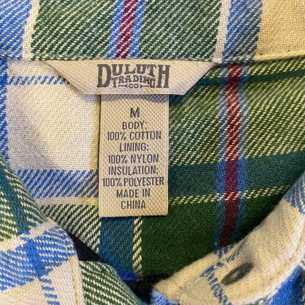 Duluth Plaid Medium Double Lined Button Down - image 5